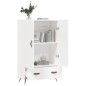 vidaXL Aparador alto madera de ingeniería blanco 69,5x31x115 cm