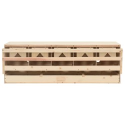 vidaXL Ponedero para gallinas 5 compartimentos madera pino 117x33x38cm