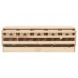 vidaXL Ponedero para gallinas 5 compartimentos madera pino 117x33x38cm vidaXL Ponedero para gallinas 5 compartimentos madera pino 117x33x38cm