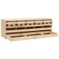 vidaXL Ponedero para gallinas 5 compartimentos madera pino 117x33x38cm vidaXL Ponedero para gallinas 5 compartimentos madera pino 117x33x38cm