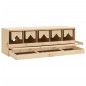 vidaXL Ponedero para gallinas 5 compartimentos madera pino 117x33x38cm vidaXL Ponedero para gallinas 5 compartimentos madera pino 117x33x38cm