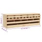 vidaXL Ponedero para gallinas 5 compartimentos madera pino 117x33x38cm vidaXL Ponedero para gallinas 5 compartimentos madera pino 117x33x38cm