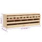 vidaXL Ponedero para gallinas 5 compartimentos madera pino 117x33x38cm vidaXL Ponedero para gallinas 5 compartimentos madera pino 117x33x38cm