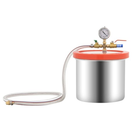 vidaXL Cámara de vacío de acero inoxidable 7,4 L