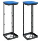 vidaXL Soportes para bolsas de basura 2 uds PP negro y azul 120 L vidaXL Soportes para bolsas de basura 2 uds PP negro y azul 120 L