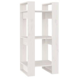 vidaXL Estantería/divisor de espacios madera pino blanco 41x35x91 cm
