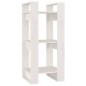 vidaXL Estantería/divisor de espacios madera pino blanco 41x35x91 cm vidaXL Estantería/divisor de espacios madera pino blanco 41x35x91 cm