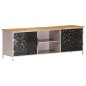 vidaXL Mueble para TV de madera de mango rugosa 120x30x40 cm