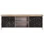 vidaXL Mueble para TV de madera de mango rugosa 120x30x40 cm