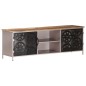 vidaXL Mueble para TV de madera de mango rugosa 120x30x40 cm