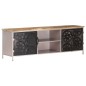 vidaXL Mueble para TV de madera de mango rugosa 120x30x40 cm