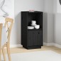 vidaXL Aparador de madera maciza de pino negro 38x35x80 cm vidaXL Aparador de madera maciza de pino negro 38x35x80 cm