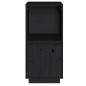 vidaXL Aparador de madera maciza de pino negro 38x35x80 cm vidaXL Aparador de madera maciza de pino negro 38x35x80 cm