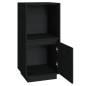 vidaXL Aparador de madera maciza de pino negro 38x35x80 cm vidaXL Aparador de madera maciza de pino negro 38x35x80 cm