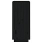 vidaXL Aparador de madera maciza de pino negro 38x35x80 cm vidaXL Aparador de madera maciza de pino negro 38x35x80 cm