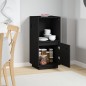 vidaXL Aparador de madera maciza de pino negro 38x35x80 cm vidaXL Aparador de madera maciza de pino negro 38x35x80 cm