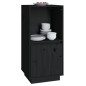 vidaXL Aparador de madera maciza de pino negro 38x35x80 cm vidaXL Aparador de madera maciza de pino negro 38x35x80 cm