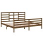 vidaXL Estructura de cama madera maciza de pino marrón miel 200x200 cm vidaXL Estructura de cama madera maciza de pino marrón miel 200x200 cm