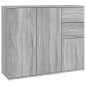 vidaXL Aparador de madera contrachapada gris Sonoma 91x29,5x75 cm vidaXL Aparador de madera contrachapada gris Sonoma 91x29,5x75 cm