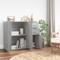 vidaXL Aparador de madera contrachapada gris Sonoma 91x29,5x75 cm vidaXL Aparador de madera contrachapada gris Sonoma 91x29,5x75 cm