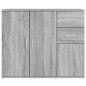 vidaXL Aparador de madera contrachapada gris Sonoma 91x29,5x75 cm vidaXL Aparador de madera contrachapada gris Sonoma 91x29,5x75 cm