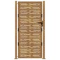 vidaXL Puerta de jardín acero corten diseño cuadrado 105x180 cm