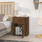vidaXL Mesita de noche madera contrachapada marrón roble 50x36x60 cm