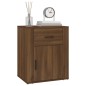 vidaXL Mesita de noche madera contrachapada marrón roble 50x36x60 cm