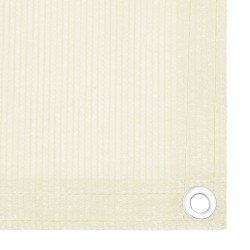 vidaXL Toldo para balcón HDPE crema 75x600 cm  