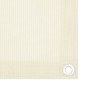 vidaXL Toldo para balcón HDPE crema 75x600 cm vidaXL Toldo para balcón HDPE crema 75x600 cm