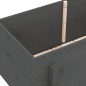 vidaXL Arriate elevado de jardín madera maciza pino gris 101x50x57 cm vidaXL Arriate elevado de jardín madera maciza pino gris 101x50x57 cm