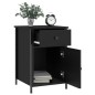 vidaXL Mesitas de noche 2 uds madera contrachapada negro 40x42x60 cm vidaXL Mesitas de noche 2 uds madera contrachapada negro 40x42x60 cm