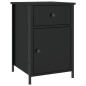 vidaXL Mesitas de noche 2 uds madera contrachapada negro 40x42x60 cm vidaXL Mesitas de noche 2 uds madera contrachapada negro 40x42x60 cm