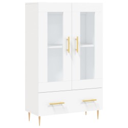 vidaXL Aparador alto madera de ingeniería blanco 69,5x31x115 cm