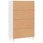 vidaXL Aparador alto madera de ingeniería blanco 69,5x31x115 cm vidaXL Aparador alto madera de ingeniería blanco 69,5x31x115 cm