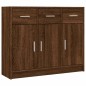 vidaXL Aparador madera de ingeniería color roble marrón 91x28x75 cm vidaXL Aparador madera de ingeniería color roble marrón 91x28x75 cm