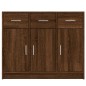 vidaXL Aparador madera de ingeniería color roble marrón 91x28x75 cm vidaXL Aparador madera de ingeniería color roble marrón 91x28x75 cm