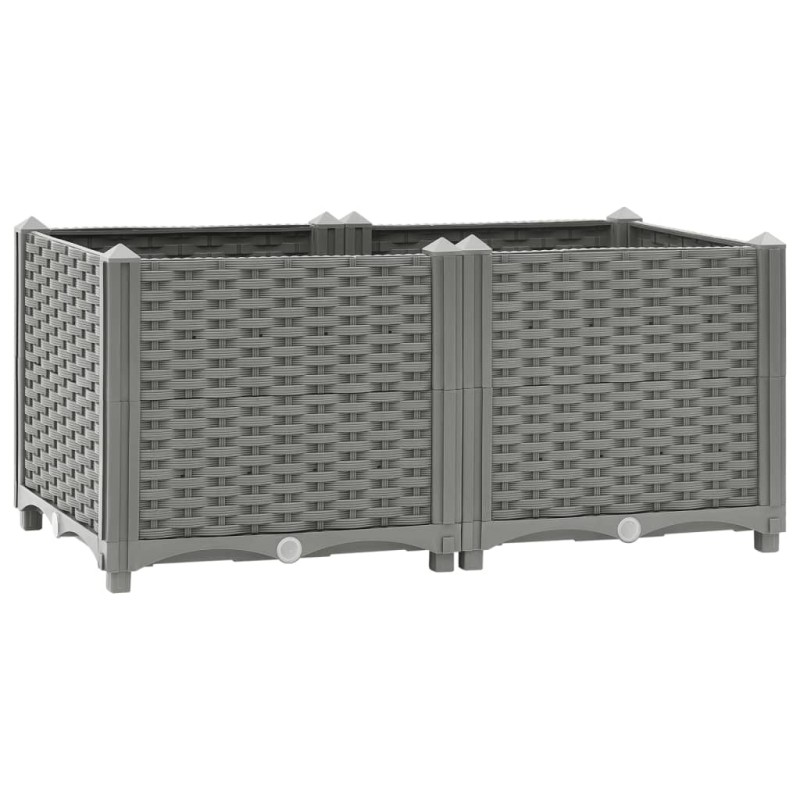 vidaXL Arriate polipropileno 80x40x38 cm vidaXL Arriate polipropileno 80x40x38 cm