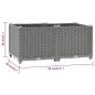 vidaXL Arriate polipropileno 80x40x38 cm vidaXL Arriate polipropileno 80x40x38 cm