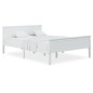 vidaXL Estructura de cama de madera maciza de pino blanco 160x200 cm vidaXL Estructura de cama de madera maciza de pino blanco 160x200 cm