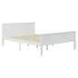 vidaXL Estructura de cama de madera maciza de pino blanco 160x200 cm vidaXL Estructura de cama de madera maciza de pino blanco 160x200 cm