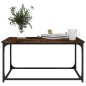 vidaXL Mesa de centro madera y hierro roble ahumado 80x50x40 cm vidaXL Mesa de centro madera y hierro roble ahumado 80x50x40 cm