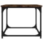 vidaXL Mesa de centro madera y hierro roble ahumado 80x50x40 cm vidaXL Mesa de centro madera y hierro roble ahumado 80x50x40 cm