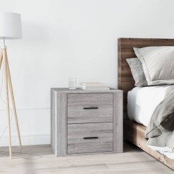 vidaXL Mesita de noche gris Sonoma 50x39x47 cm