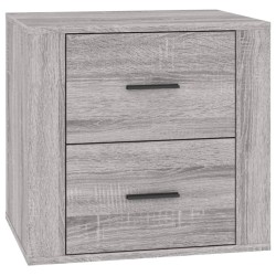 vidaXL Mesita de noche gris Sonoma 50x39x47 cm