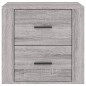 vidaXL Mesita de noche gris Sonoma 50x39x47 cm vidaXL Mesita de noche gris Sonoma 50x39x47 cm