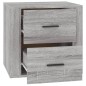 vidaXL Mesita de noche gris Sonoma 50x39x47 cm vidaXL Mesita de noche gris Sonoma 50x39x47 cm