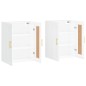 vidaXL Armarios de pared 2 uds madera de ingeniería blanco brillante vidaXL Armarios de pared 2 uds madera de ingeniería blanco brillante