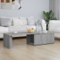 vidaXL Mesa de centro de madera contrachapada gris Sonoma 150x50x35 cm vidaXL Mesa de centro de madera contrachapada gris Sonoma 150x50x35 cm