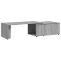 vidaXL Mesa de centro de madera contrachapada gris Sonoma 150x50x35 cm vidaXL Mesa de centro de madera contrachapada gris Sonoma 150x50x35 cm